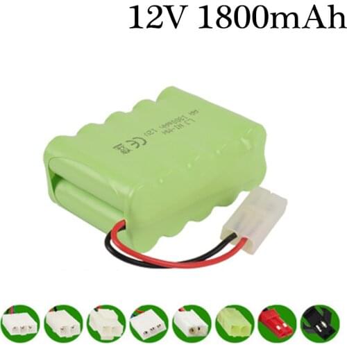 12v 1800mah NiMH Battery For Rc toy Car Tanks Trains Robot Boat Gun Ni-MH AA 1000mah 12v Rechargeable Battery 1Pcs