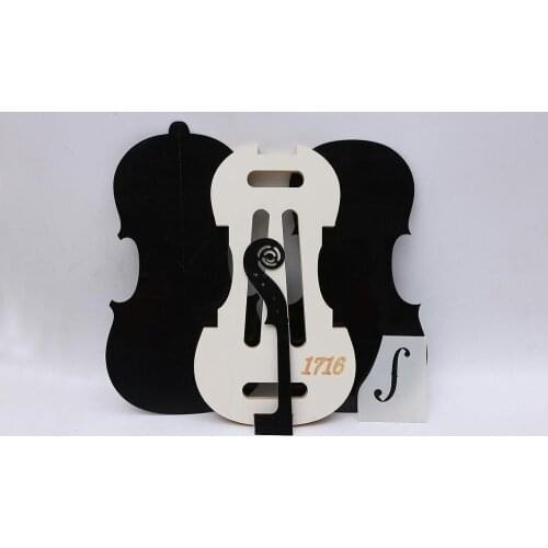 One Set (5pcs) Stradivari 1716 year Style Molds 4/4 violin neck / F hole templet Mold/Mold templet violin making tools