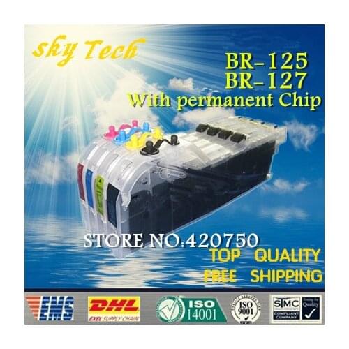 Full Ink Refill Cartridge Suit for Brother LC125 LC127 ,suit for MFC-J4510DW MFC-J4610DW MFC-J4710DW DCP-J4110DW MFC-J4410DW