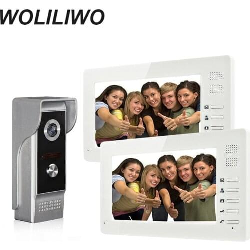 Wired 7'' TFT LCD Wired Video Door Phone System Visual Intercom Doorbell Dual-way Intercom System 700TVL Outdoor Infrared Camera