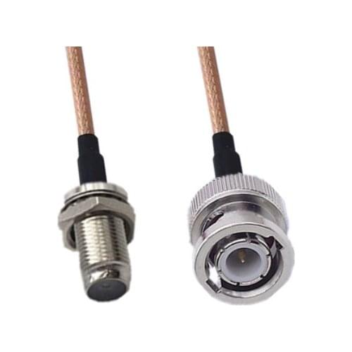 F Female to BNC Male Connector Pigtail Jumper RG316 Cable 50 ohm