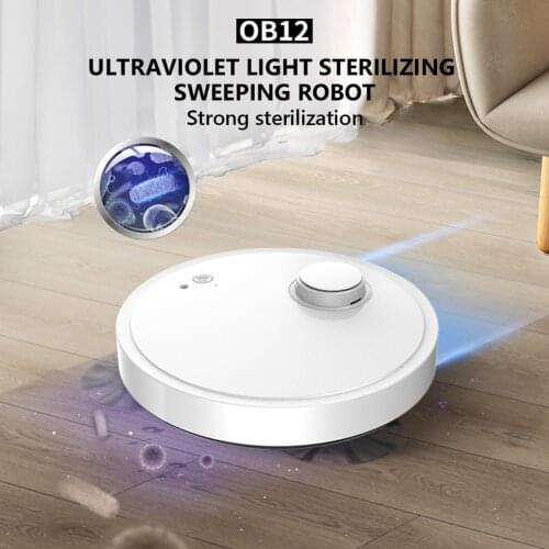 OB12 Robot Vacuum Cleaner For Home Superb Navigation System Suction Surper Quiet 2400mAh 3-in-1 Sweeping Mopping Disinfect1500PA