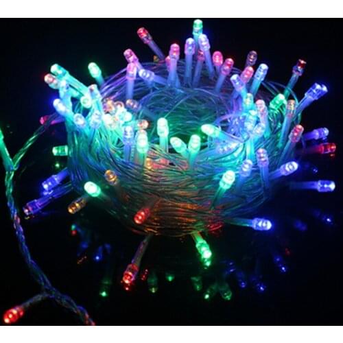Xmas Outdoor christmas lights led string lights 100M 50M Luces Decoracion fairy light holiday lights lighting tree garland