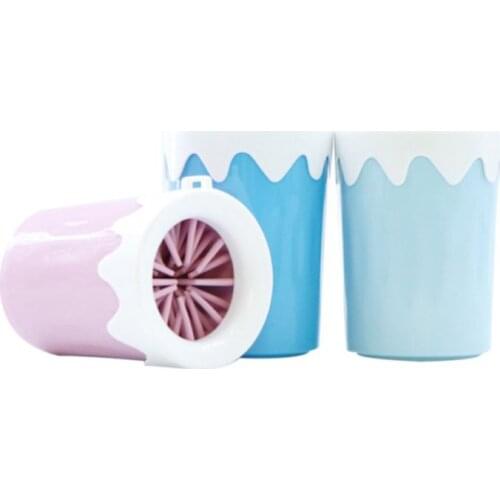 Dog Paw Cleaner Cup Soft Silicone Combs Pet Foot Washer Cup Paw Clean Brush Quickly Wash Dirty Cat Foot Cleaning Bucket New