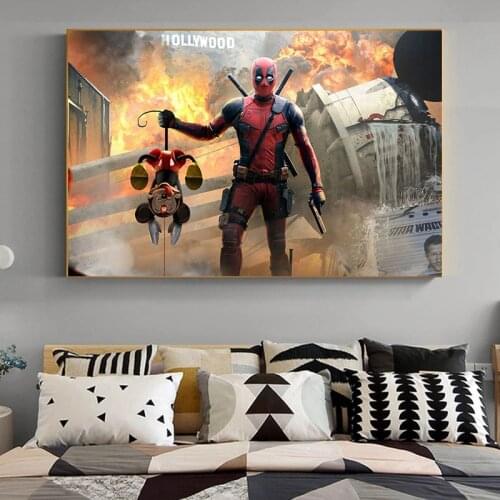 Modern Character Thanos Marvel Classic Anime Deadpool Poster Wall Art Print Movie Canvas Painting Wall Art Picture Home Decor