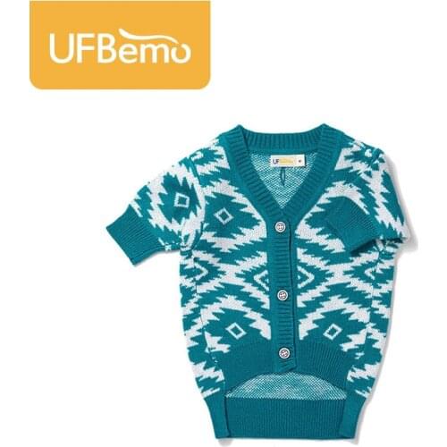 UFBemo Dog Sweater Cat Sweter Dla Psa Jersey Clothes Sweaters for Small Dogs Winter Christmas for Puppy Katten Knitted Cardigan