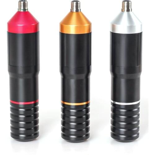 HJTAT 1pcs Rotary Tattoo Machine, RCA Interface, Import Motor, Aluminum Alloy, Permanent Makeup, Gun Pen+Connection line