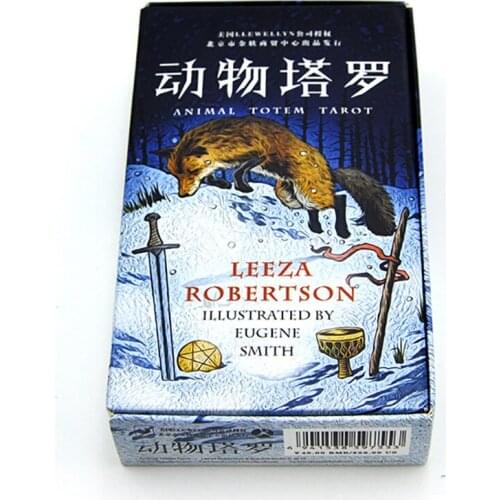 Animal Totem Tarot Board Game High Quality Paper 78 PCS Cards Chinese/English Edition for Astrologer