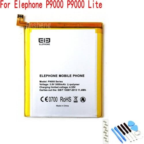 100% NEW Original P9000 3000mAh battery For Elephone P9000 P9000 Lite Mobile Phone