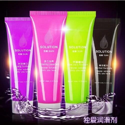 DUAI Sex Lubricant Water Based lubrication Oil Anal Lubricant 60ml Lube Sex Gel Adult Sex Products for Men
