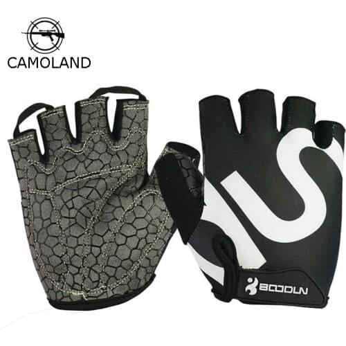 2019 gym gloves men women body building fashion fingerless fitness glove anti slip weight lifting sport training half finger