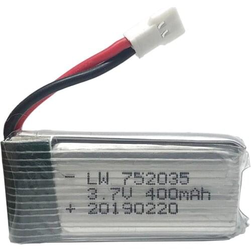 3.7V 400mah 30c Lipo Battery For H107 H31 KY101 E33C E33 U816A V252 H6C 25C RC Quadcopter 752035 30C Lipo Battery 3.7 v 400 mah