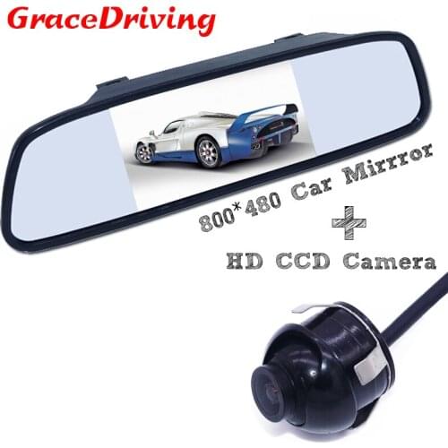 4.3 "TFT LCD Screen HD Panel Color Car Rear View Camera With Monitor + 360 degree Reversing Backup side view front view camera