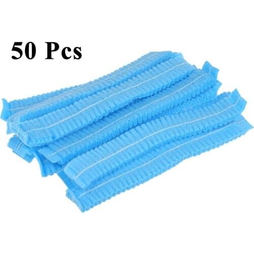 50Pcs Disposable Makeup Caps Elastic Hat for Eyelash Eyebrow Permanent Tattooing Microblading Accessories Random Color