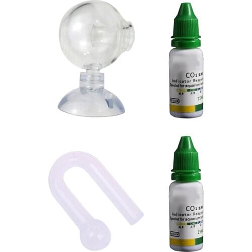 Aquarium CO2 Indicator Solution Fish Tank Liquid Test PH Long-term Monitor CO2 Bubble Counter For Plant ADA Quality