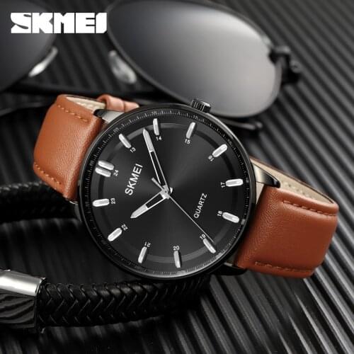 SKMEI Business Men Quartz Watches Waterproof Shockproof Hand Clock Wristwatches Fashion Male Wrist Watch Gifts Cadeau Homme
