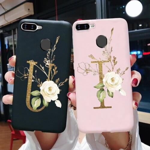 For OPPO A5S Case For OPPO A5S A5 S A 5S Case Cute Letter Silicone Soft TPU Protective Back Cover Bumper For OPPO A5S Phone Case