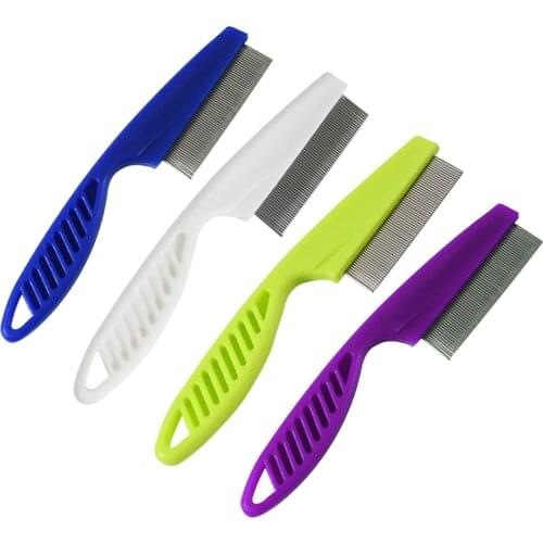 Home Pet Animal Care Protect Flea Comb for Cat Dog Pet Stainless Steel Comfort Flea Hair Comb