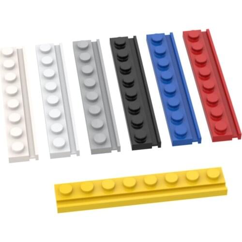 BuildMOC Compatible Assembles Particles 4510 1x8 For Building Blocks Parts DIY LOGO Educational Tech Parts Toys