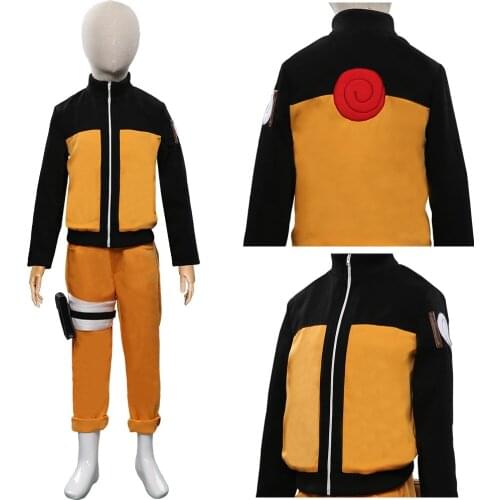 Anime Uzumaki Cosplay Costume Kids Children Outfits Halloween Carnival Costumes