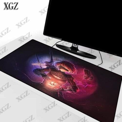 XGZ NieR Automata Anime Mouse Pad PC Gaming Keyboard pad Gamer Lock Edge Mat Computer Desk Laptop Large Play s