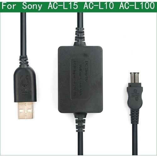 5V USB Drive Cable Power AC-L10 AC-L100 AC-L15 for Sony AC-L10B CCD-TRV25 TRV35 TRV57 TRV215 TRV315 TRV36 TRV58 TRV65 TRV66
