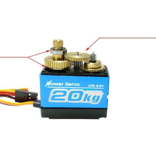 20Kg High Torque Manipulator Metal Steering Gear KS3620 180 Degrees Motor Servo for Digital Car Robotic DIY Robot Arm