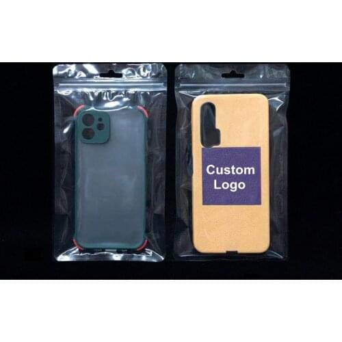 Mini 10,000pcs Custom Logo Design 4 Sizes Phone Case Ziplock Bag Pouch for Phone Cover Ziplock Sealing Packing Bags