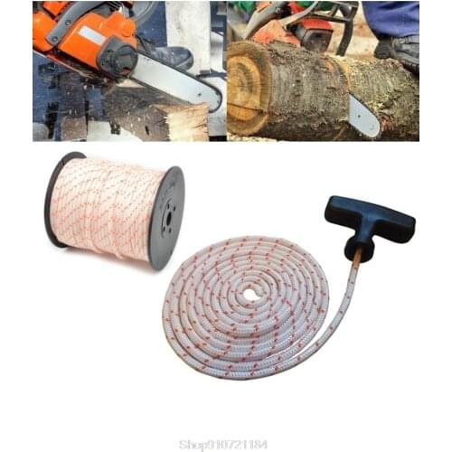 50m 3mm Nylon Pull Starter Rope Recoil Engine Start Cord for 430/520 Trimmer Cutter Chainsaws Lawn Mower N09 20 Dropshipping
