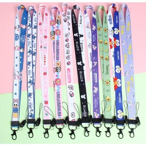 Wholesales 30 Pieces/lot High Quality Anime Keycord Mobile Phone Strap Cartoon ID Card Badge Holder Lanyard Keychains Lanyard