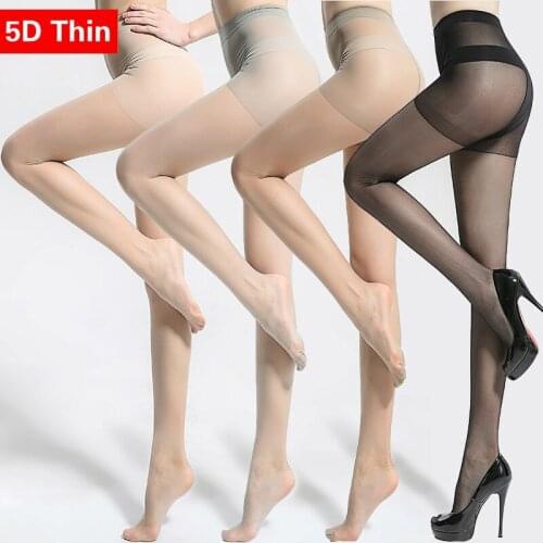Sexy Thin Stocking Legs Mesh High Hosiery Tights Slim Pantyhose Lady 5D Thin Nylon Shaping Female Stocking Lingerie for Summer