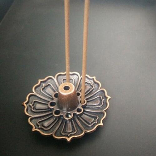 9 Holes Censer Burner Plate Flower Statue Copper Seat Incense Holder Cone High Quality Exquisite Censer Burner Plate Craft Tool