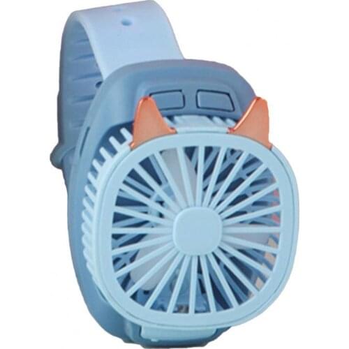 Summer Cooling Fan 3 Mode Watch Fan Mini Portable USB Rechargeable Adjustable Cooling Fan for Travel Air Cooler Ventilador