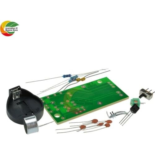 Ziqqucu DIY FM radio kit with microphone 88-108 MHz FM FM wireless receiver board Simple FM kit