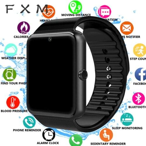 FXM Bluetooth Smart Watch Men for Iphone Phone for Huawei Samsung Android Support 2G SIM TF Card Camera Digital watch Men