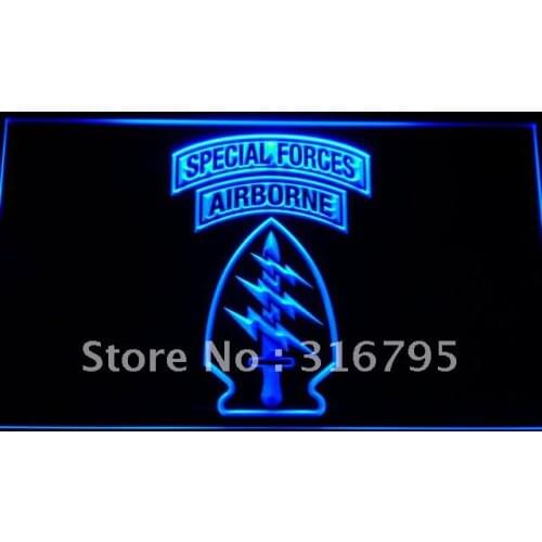 F145 US Army Special Forces Air Borne LED Neon Light Signs