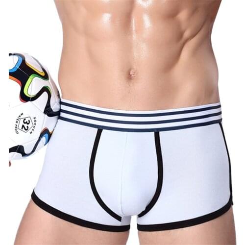New Mens Underwear Stripe Boxers Men Boxershort Panties Man Boxeur Splicing Homme Underpants Calzoncillos Cotton Trunk Designer