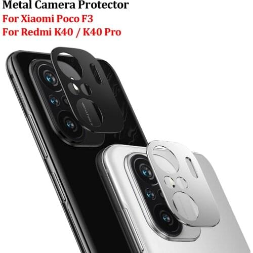Camera Lens Protector For Poco F3 Metal Ring Rear Camera Protection Cover For Redmi K40 K40 Pro Lens Protective Cover Case