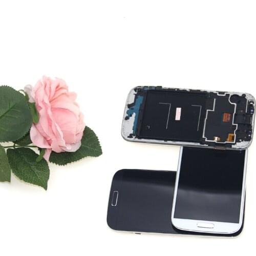 Grade AAA For samsung galaxy s4 gt-i9500 i9505 i337LCD display Touch Screen with Digitizer assembly with frame