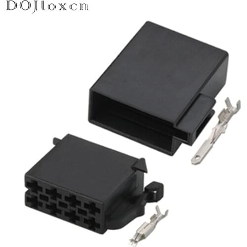 1 Set TE Tyco 8 Pin Automobile Male Female Cable Popular Audio Horn For VW CD ISO Wiring Plug Connector With Pin 106455 962189-1