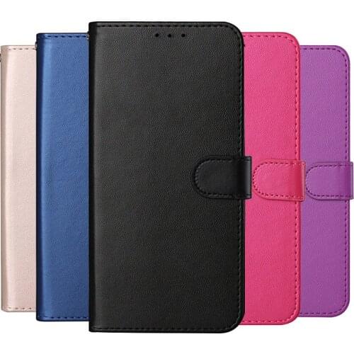 2021 Simple Solid Color Flip Wallet Leather Phone Case For Huawei Honor 7A 7C 7X 8A 8C 8X 9C 9S 9 10 Lite 20 Pro 7S 8S Book Cove