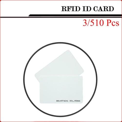 3/5/10 Pcs/Lot White ID Card 125KHZ RFID Card NFC Magnetic Stripe For Access Control System and Timeclock