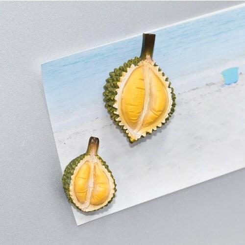 3D Three-Dimensional Fruit Refrigerator Magnets Decoration Simulation Durian Personality Creative Cartoon Cute Fridge Stickers