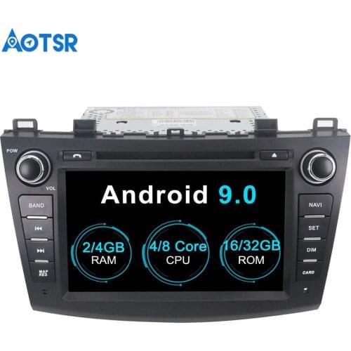 Aotsr Android 9.0 Car DVD Player Auto Radio GPS Navigation For Mazda 3 Axela 2009-2012 Radio Stereo Mirror-link Bluetooth 2 Din