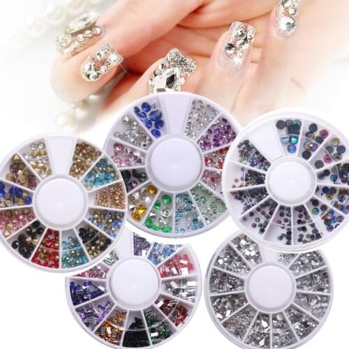 AY 2020 New Mixed Color Nail High Quality Rhinestones Stones Makeup Beauty Decoration Crystals Accessories Woman Makeup Tools