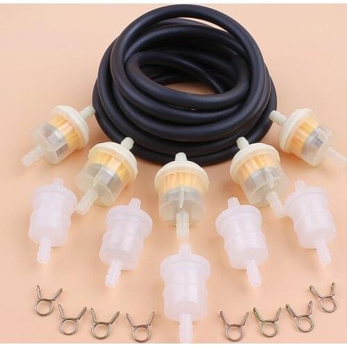 Gasoline Fuel Line Filter Clamp Kit for HONDA GX110 GX120 GX140 GX160 GX200 168F 170F 5.5HP 6.5HP 91424-Z4F-801 Engine Generator