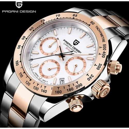PAGANI DESIGN Sapphire Automatic watch men multifunctional quartz men chronograph top luxury brand waterproof watches for men