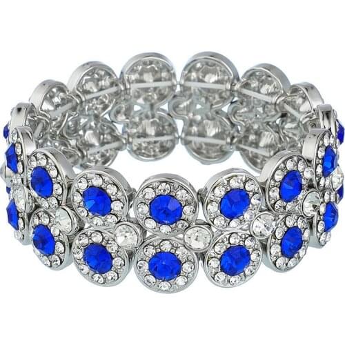 Elastic Stretch Bracelet Bangle Rhinestone bangles for women girl gifts fashion charming bangle