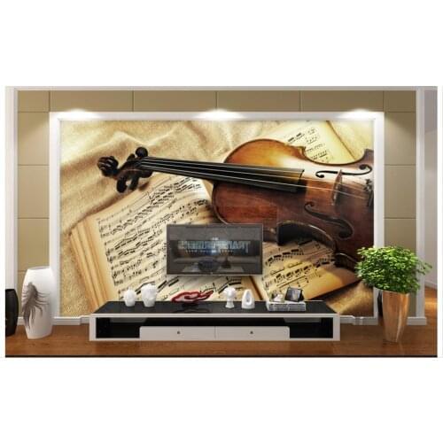 Customized 3d photo wallpaper for walls 3 d Romantic setting wall guitar music wall papers 3d wall murals wallpaper home decor