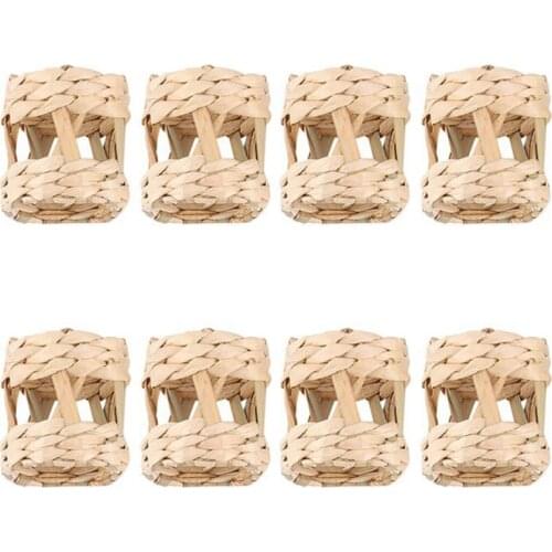 Napkin Rings,Openwork Napkin Rings,Hand Woven Rustic Napkin Ring Holders for Christmas Napkins Rings Serviette Buckles